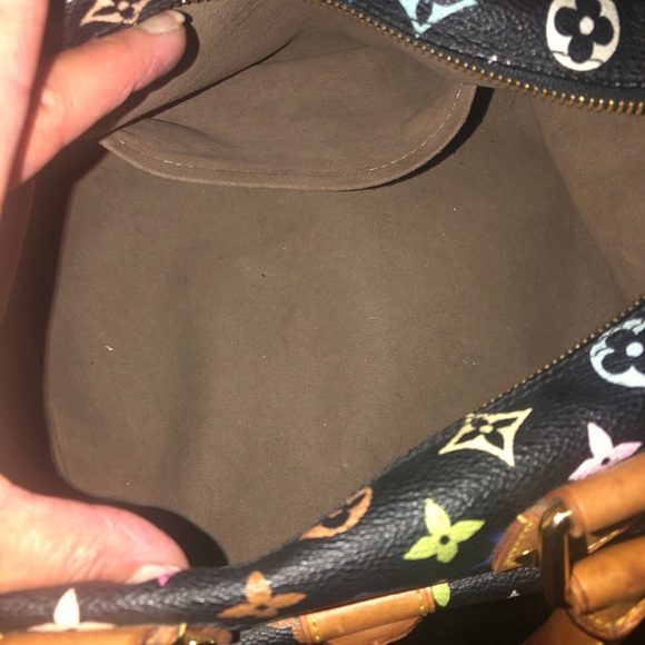 Louis Vuitton multiple color handbag with matching wallet - Picture 2 of 16